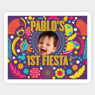 Pablos First Fiesta Sticker